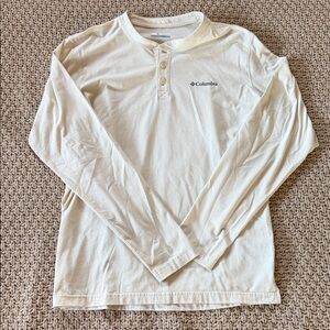 Columbia Men's Cream Long Sleeve Tee